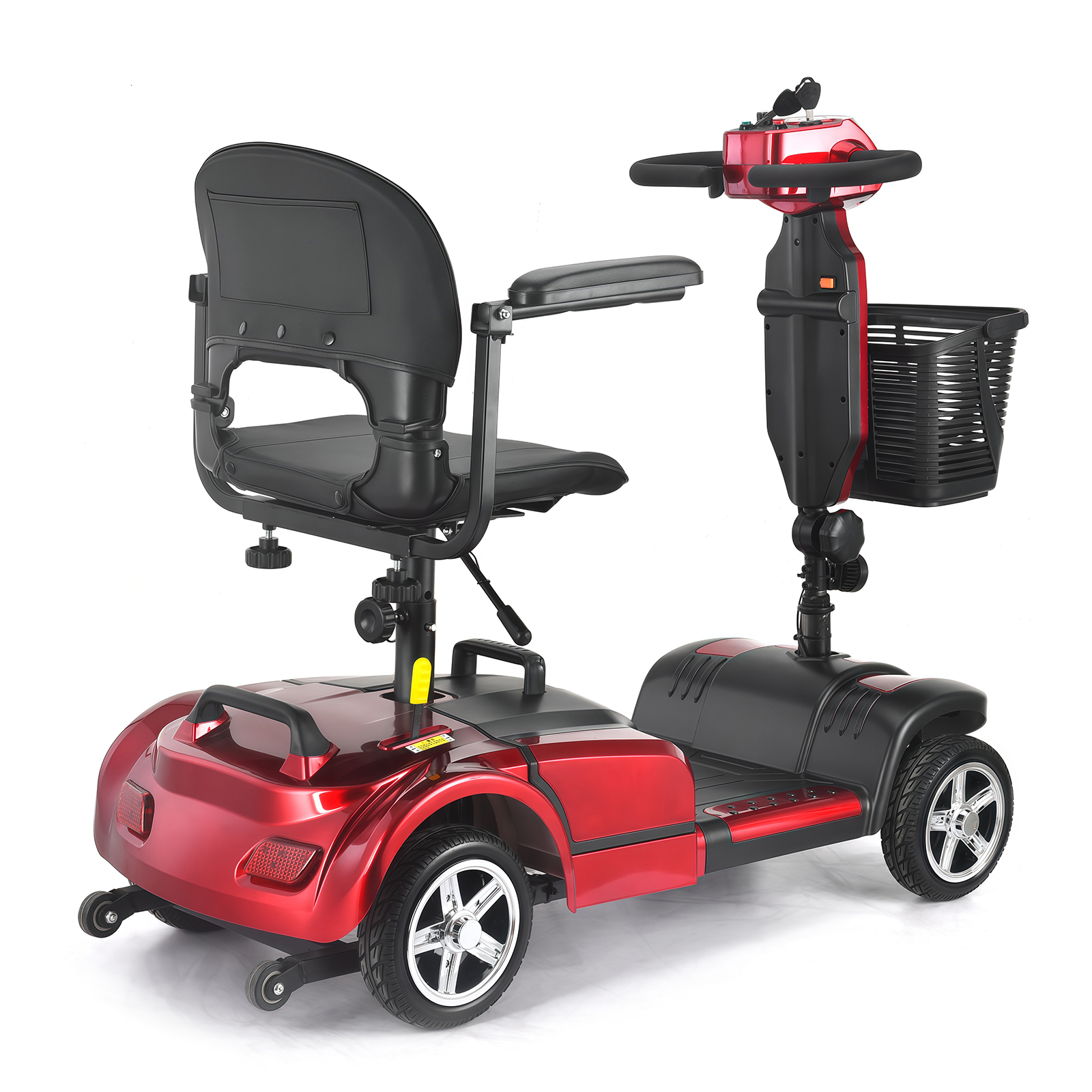 Wholesale Removable Battery Waterproof Four Wheel Electric Mobility Scooter With Quick Disassembly 180kg Load Capacity