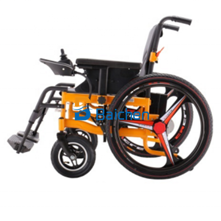 Cheap Price 24V 12Ah Battery Folding Electric Automatic Wheel Chair Wheelchair