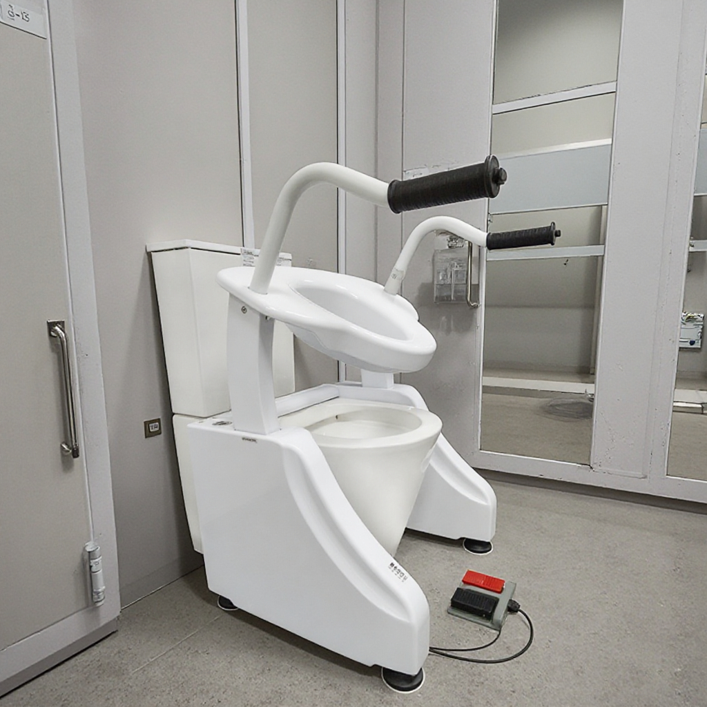 Electric Electrical Lifting Height Adjustable Toilet Wheel Chair Reclining Motorized Power Electric Wheelchair