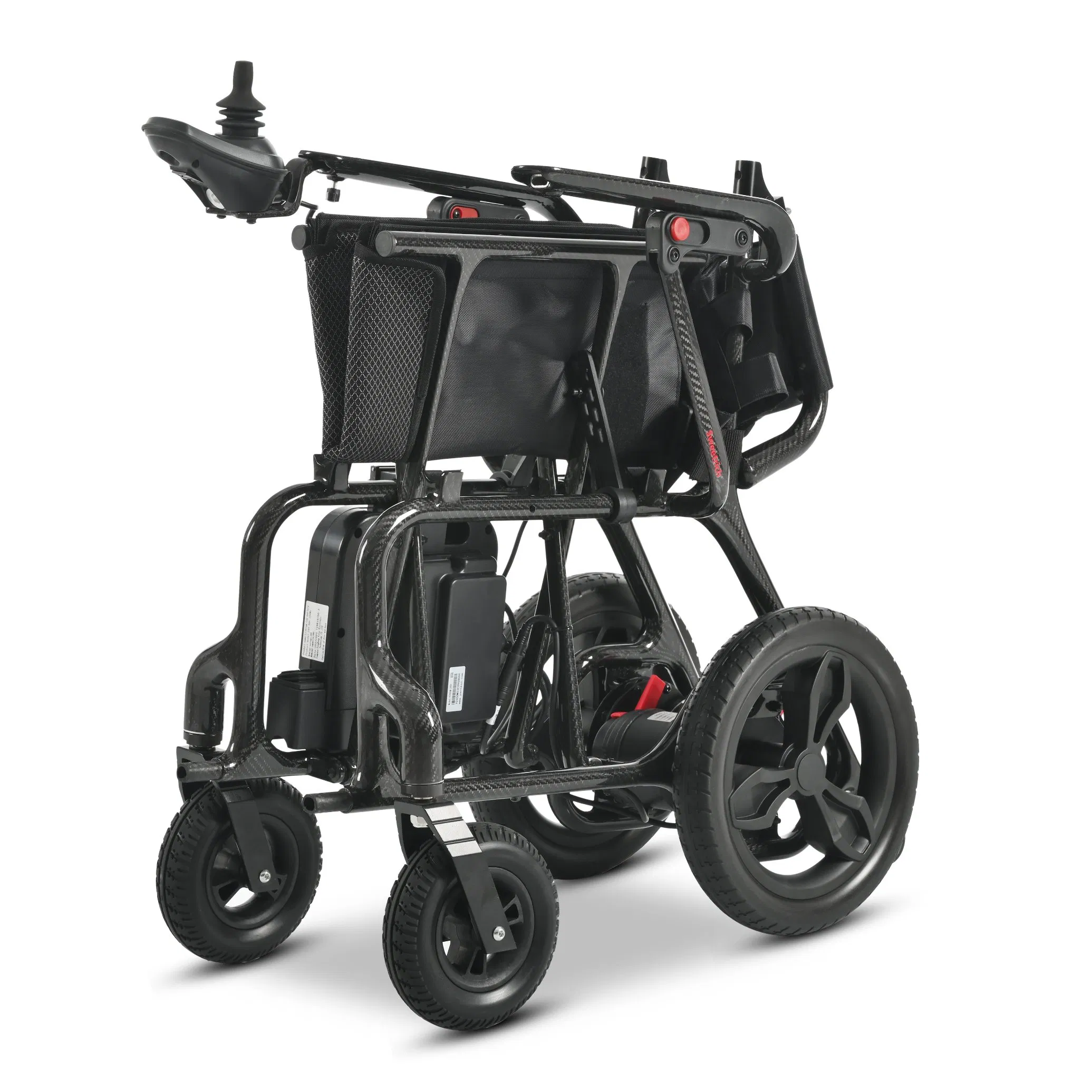 2024 Hot Sales Luxury Travel Power Foldable Lightweight Lithium Battery Carbon Wheelchair