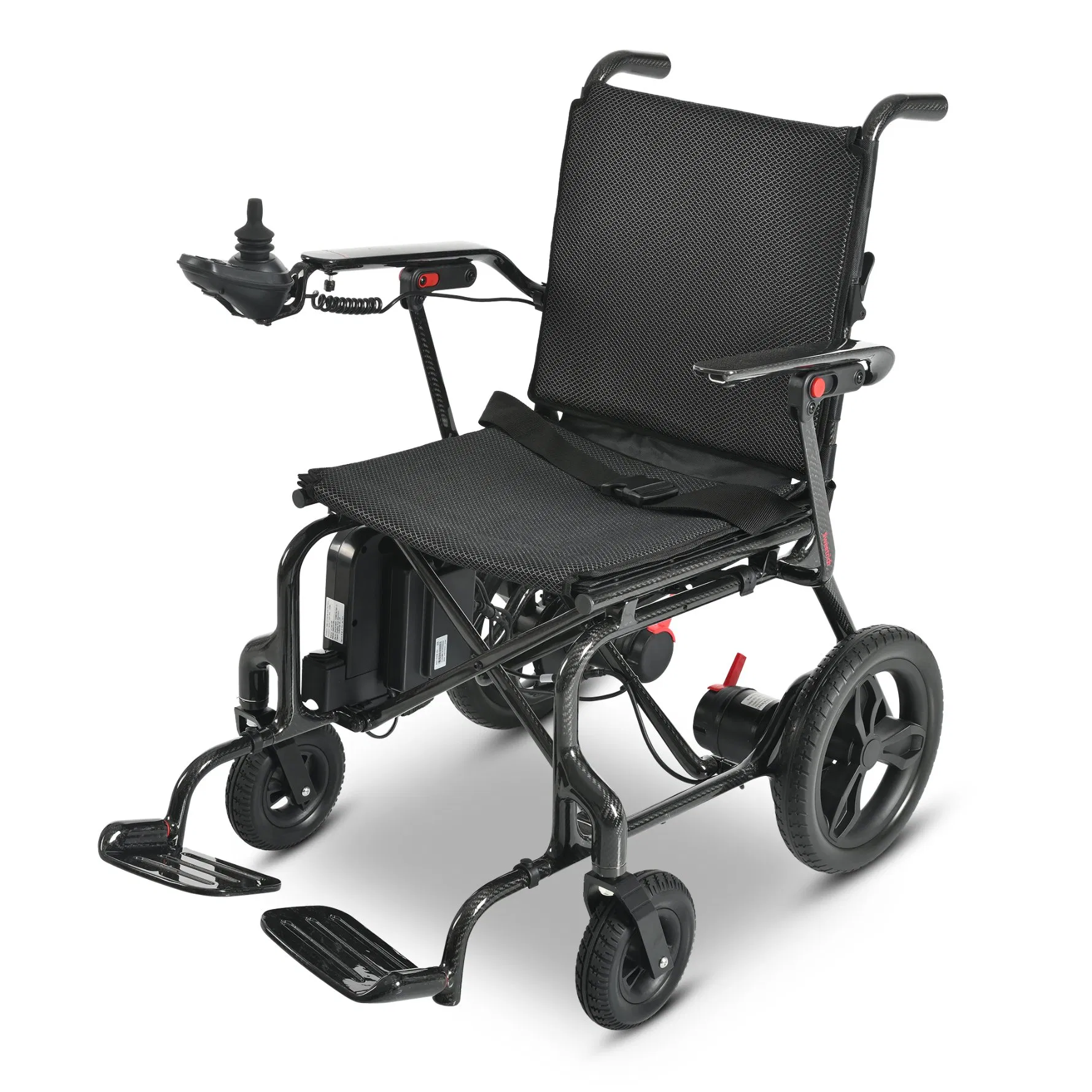 2024 Hot Sales Luxury Travel Power Foldable Lightweight Lithium Battery Carbon Wheelchair
