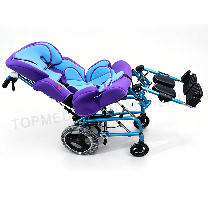 CE Cerebral Palsy Mobility Aid Tilt in Space Wheelchair with Reclining Back