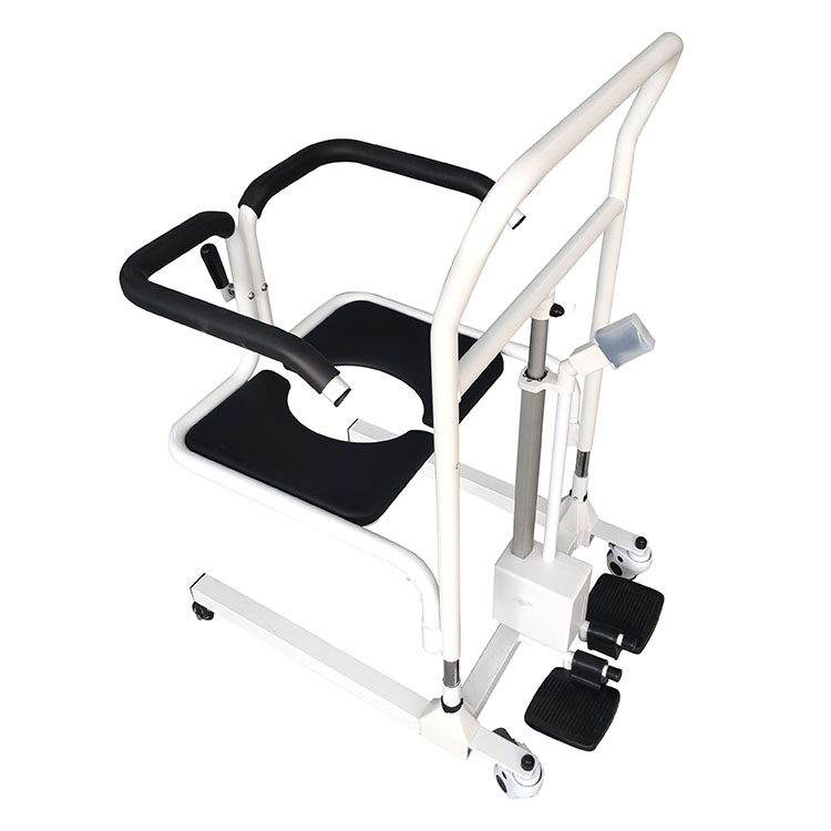 Senyang Wholesale Medical Portable Electric Wheelchair Toilet Move Wheel Nursing Patient Transfer Lift Commode Chair For Elderly