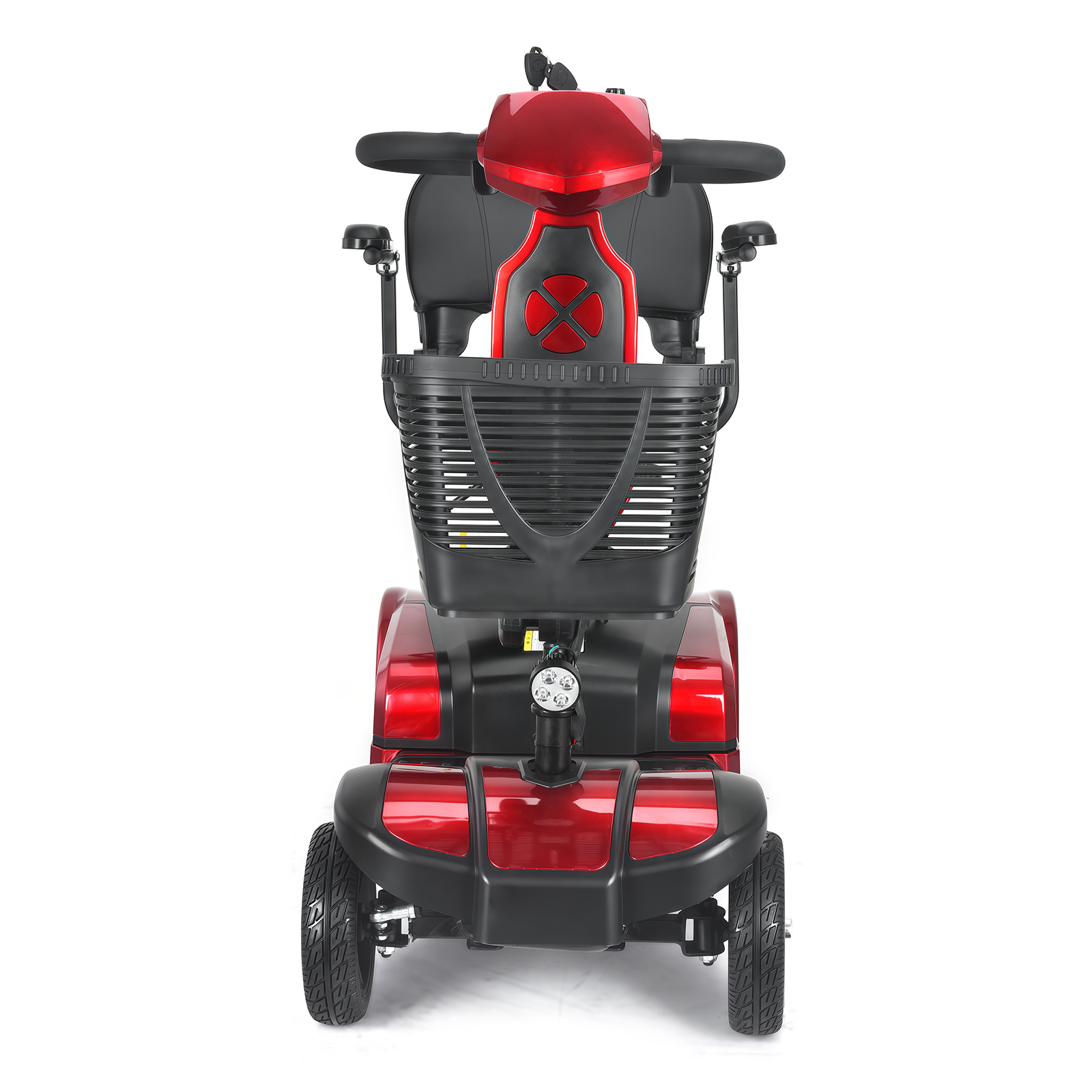 Wholesale Removable Battery Waterproof Four Wheel Electric Mobility Scooter With Quick Disassembly 180kg Load Capacity