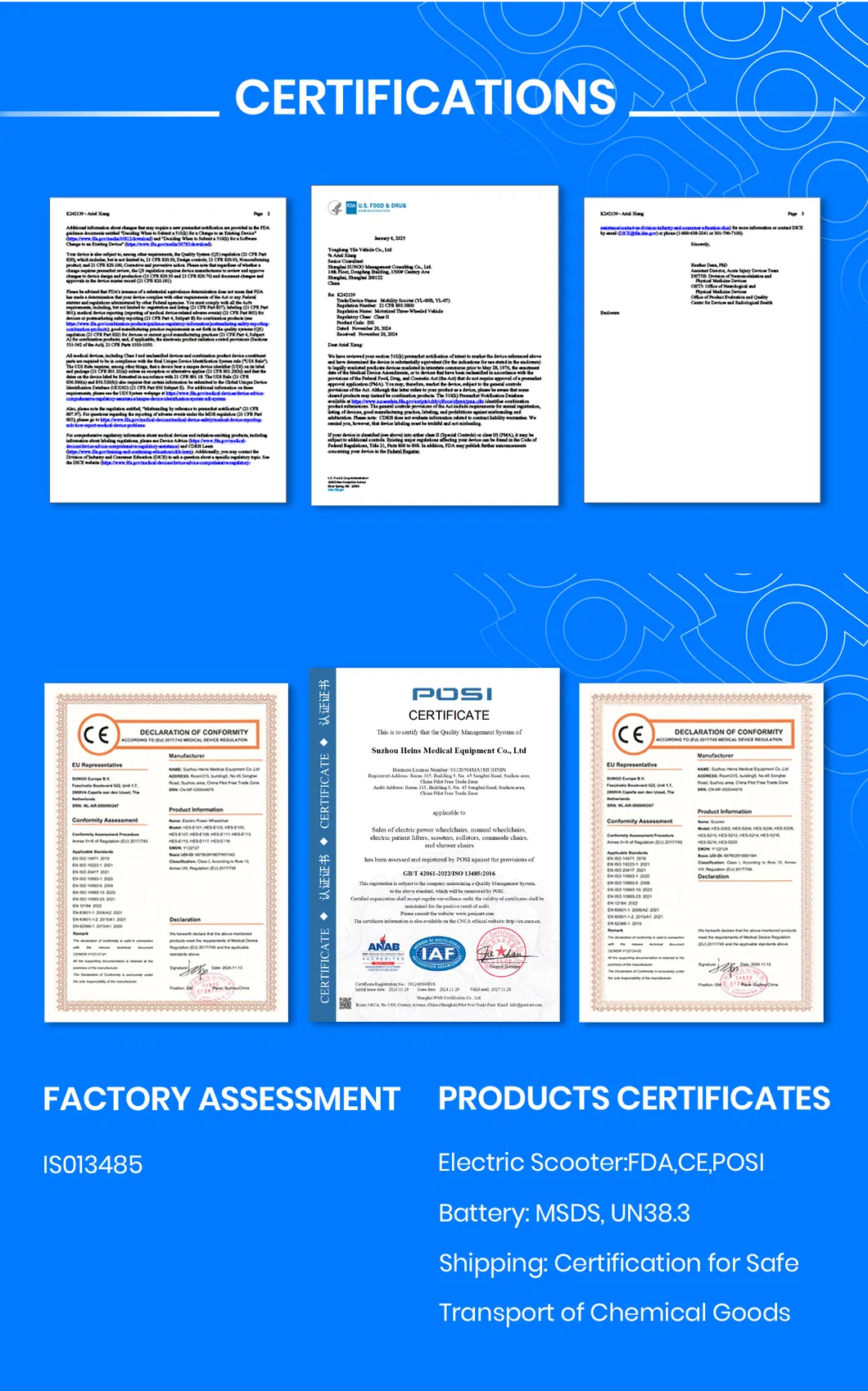 Certifications