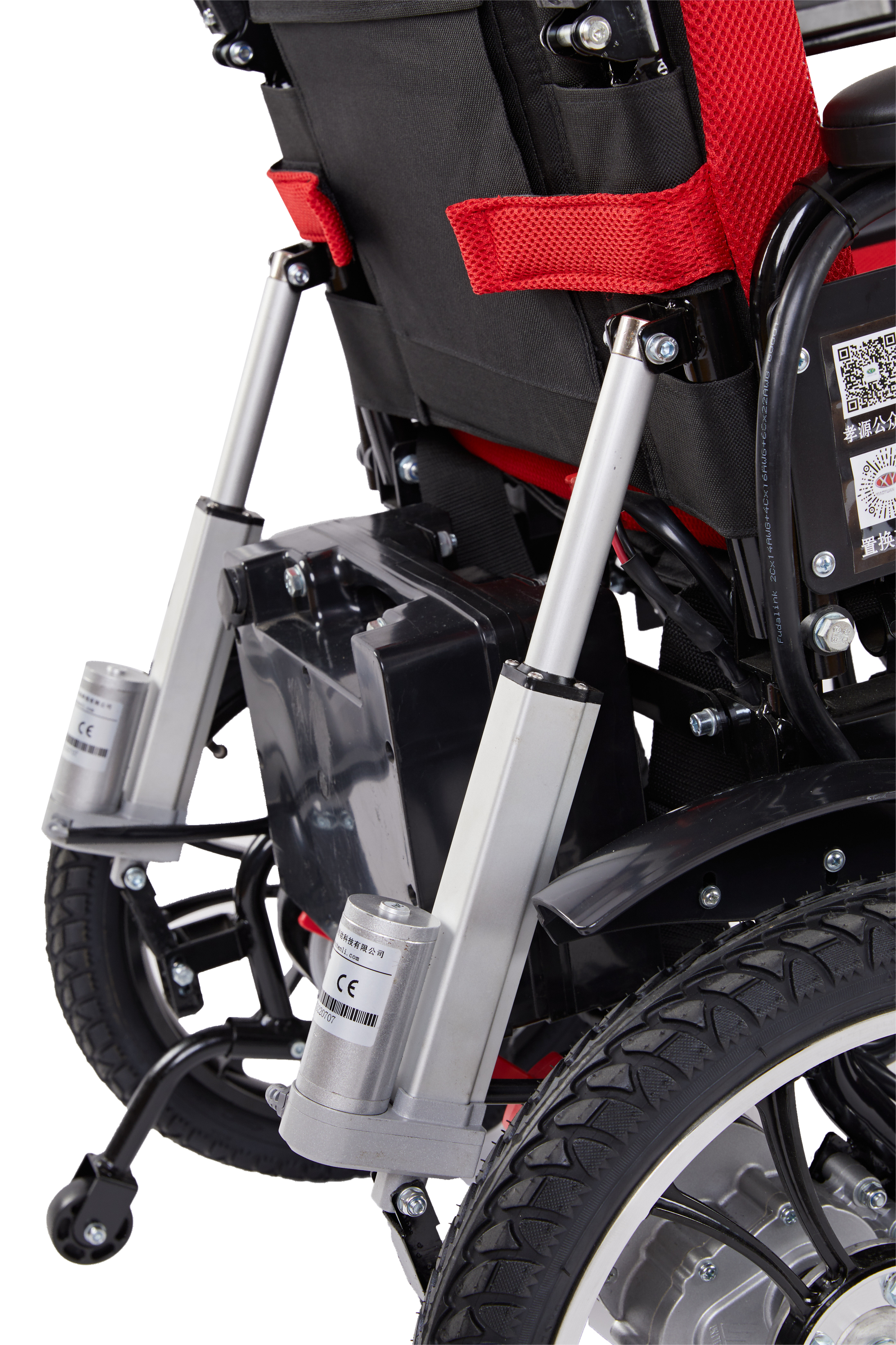 Brand New Cheap Foldable Portable Electric Wheelchair High Backrest Reclining Wheelchair for Seniors