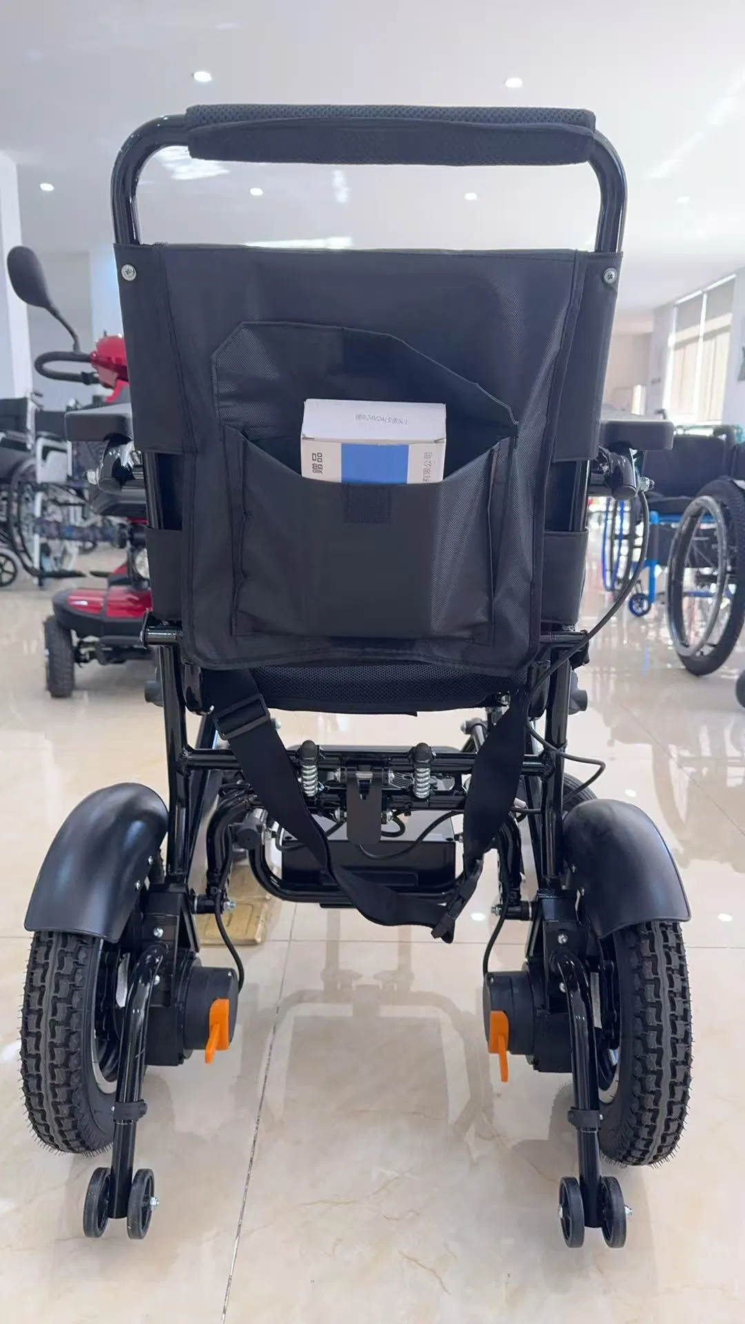 One Click Folding Electric Wheelchair Ultra Lightweight Power Chair for Senior Travel