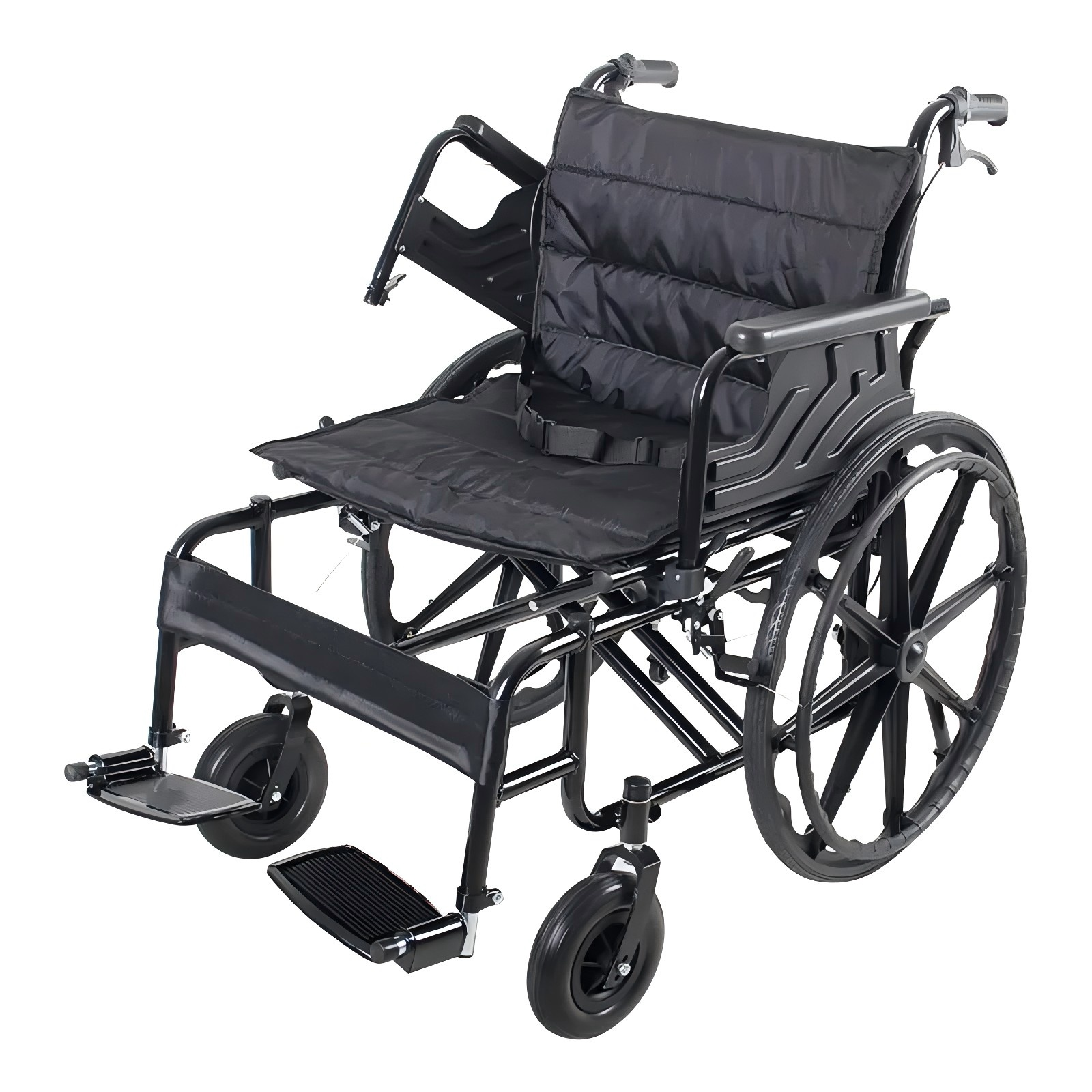 Heavy Duty Extra Wide Wheelchair Adjustable Padded Seat High Capacity Bariatric Home Care Hospital Rehabilitation