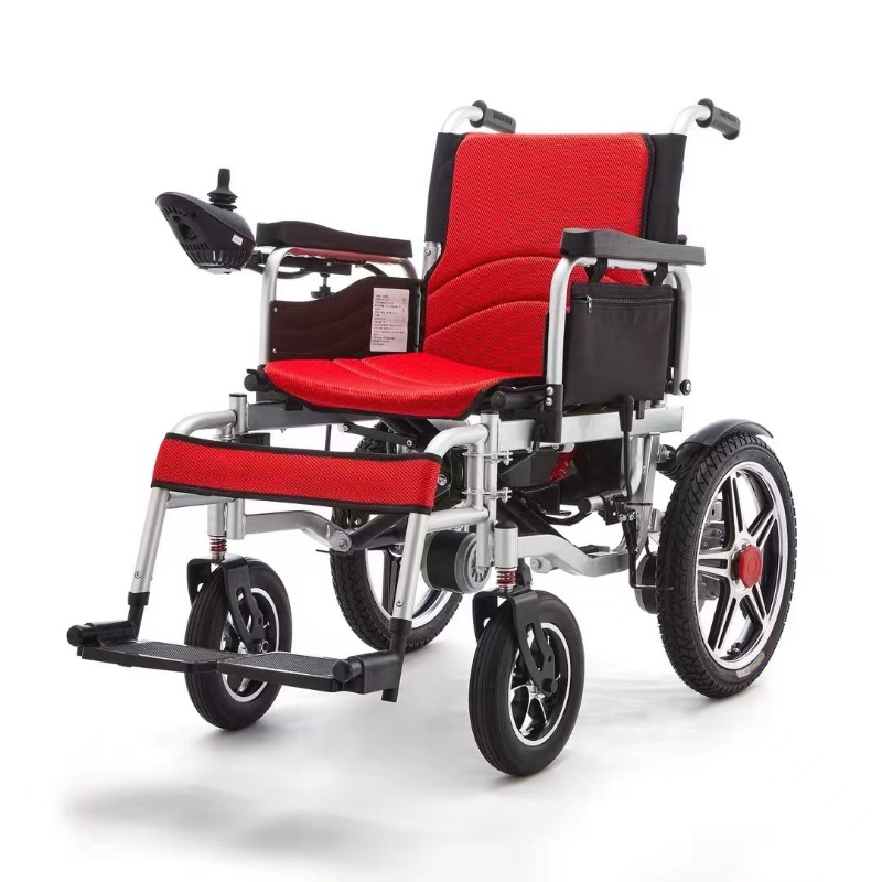 Lightweight Electric Wheelchair Folding Bluetooth Remote Control Power Mobility Scooter Rollator Walking Aid Wheelchair