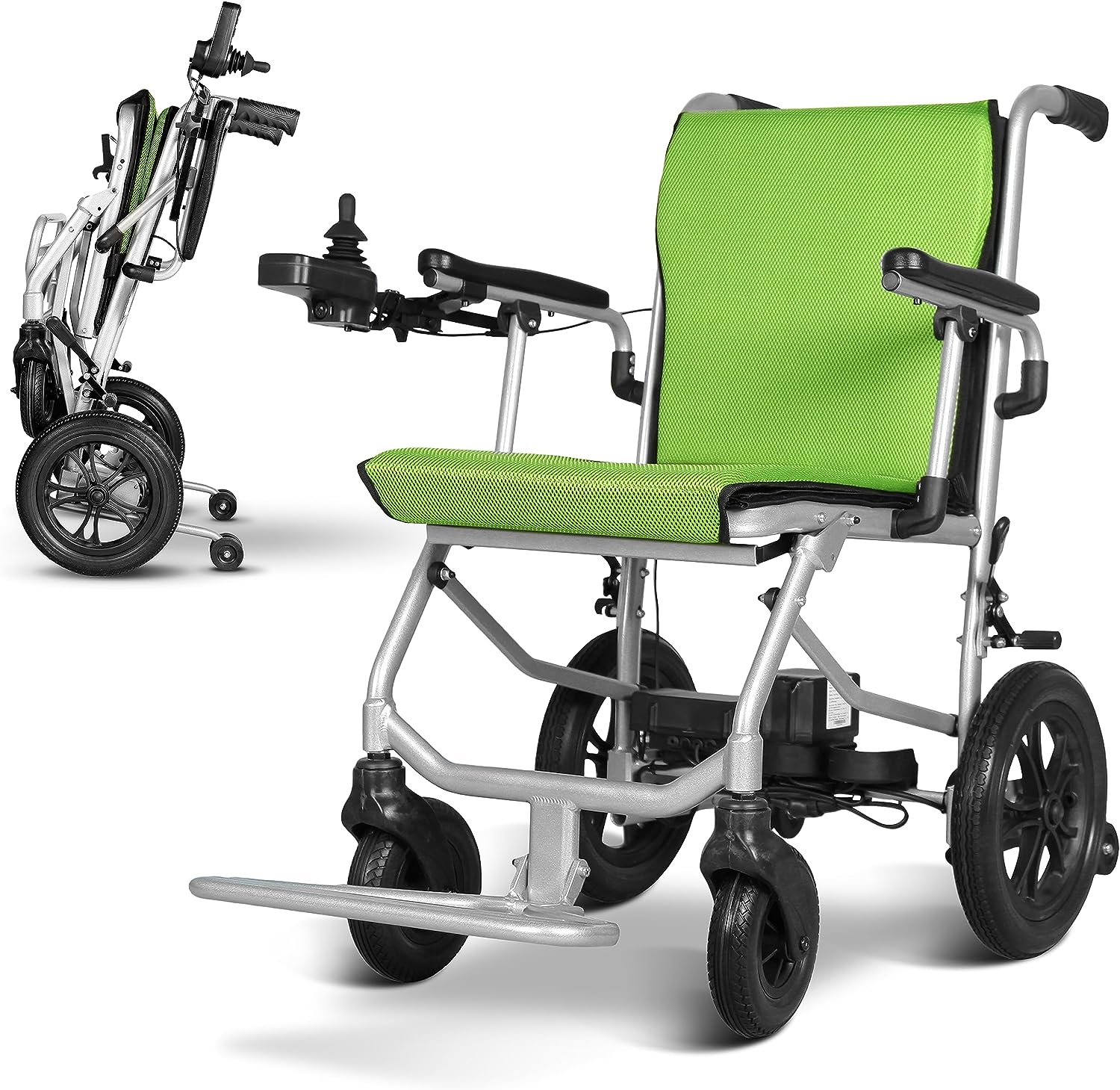 Super Lightweight Foldable Easy Portable Power Motored Electric Wheelchair for Outdoor and Indoor Use