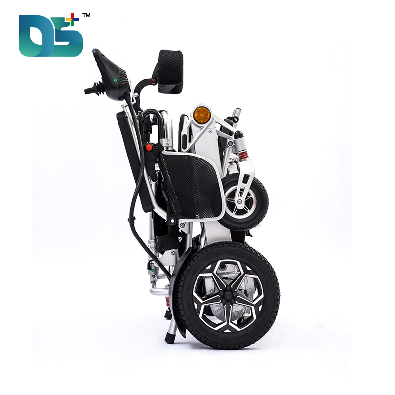 2025 Portable Travel And Foldable Power Motor Headrest Adjustable Remote Control Electric Wheelchair For Disabled Or Elderly