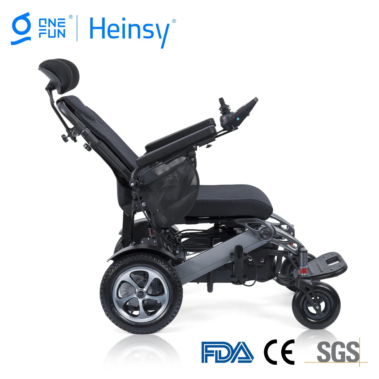 Yl-9005 Airport Approved Electric Wheelchair Lightweight Easy Folding Power Chair Portable Adult Reclining Wheel Chair for Travel
