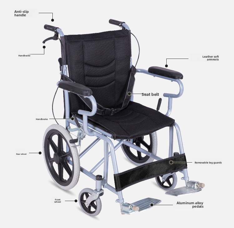 Elderly Wheel Chair for People With Disabilities Cheap Foldable Manual Wheelchair for Disabled Price