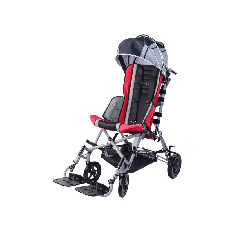 Pediatric Adjustable Tilt in Space Recliner Travel Outdoor Foldable 2-16years Cerebral Palsy Baby Stroller Wheelchair for Adult