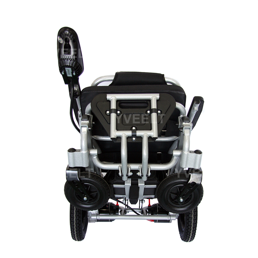 Cerebral Palsy Travel Portable Lightweight Folding Aluminum Electric Power Wheelchair with 24V Motor