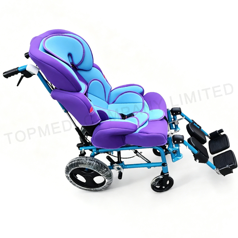 CE Cerebral Palsy Mobility Aid Tilt in Space Wheelchair with Reclining Back