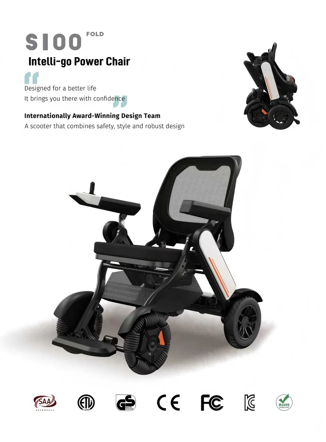 Electric Wheelchair Full View