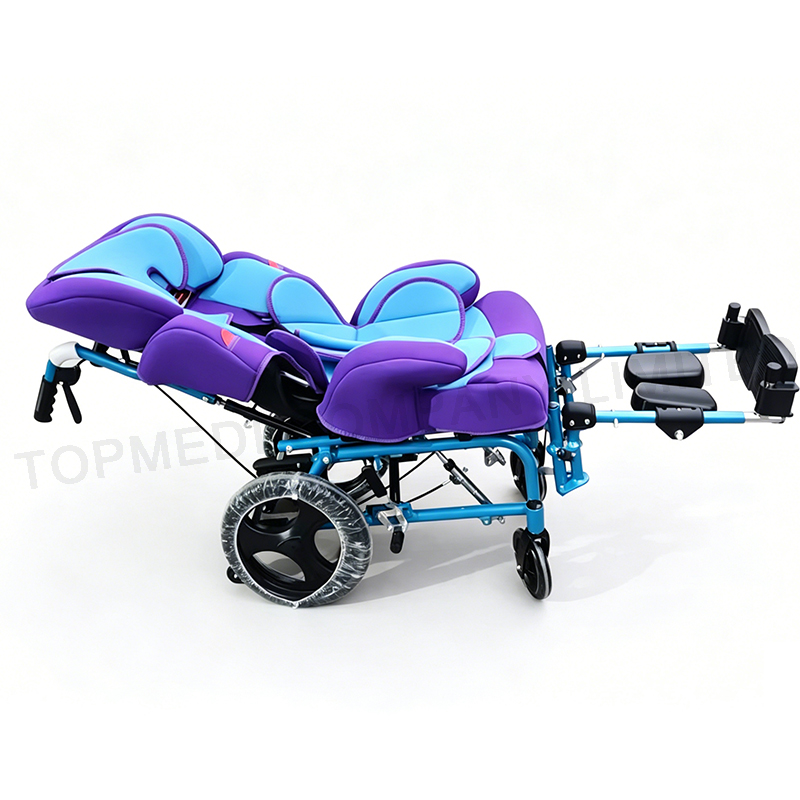 CE Cerebral Palsy Mobility Aid Tilt in Space Wheelchair with Reclining Back