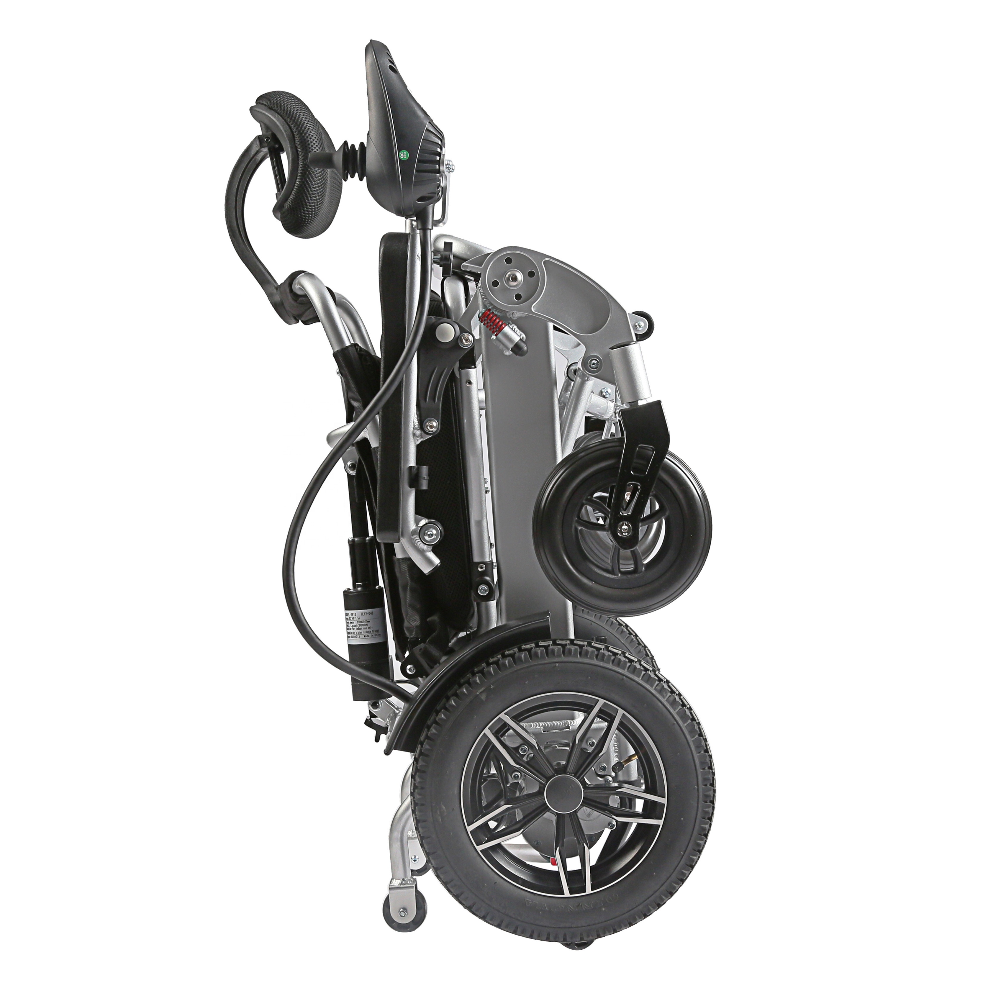 Lithium Battery One Key Folding Tilting Back Power Electric Wheelchair with Electromagnetic Brake