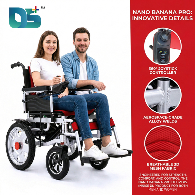 Lightweight Electric Wheelchair Folding Bluetooth Remote Control Power Mobility Scooter Rollator Walking Aid Wheelchair