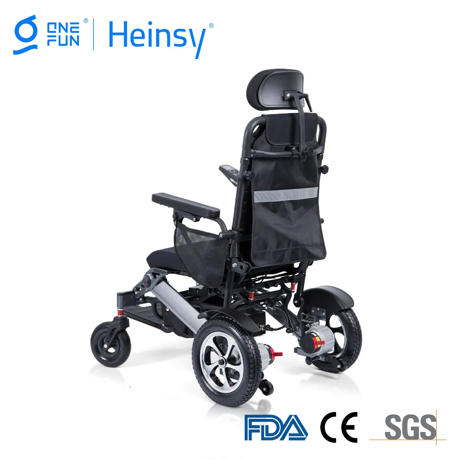 Yl-9005 Airport Approved Electric Wheelchair Lightweight Easy Folding Power Chair Portable Adult Reclining Wheel Chair for Travel