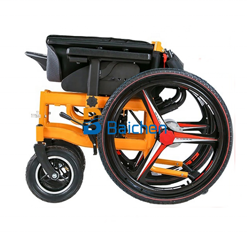 Cheap Price 24V 12Ah Battery Folding Electric Automatic Wheel Chair Wheelchair