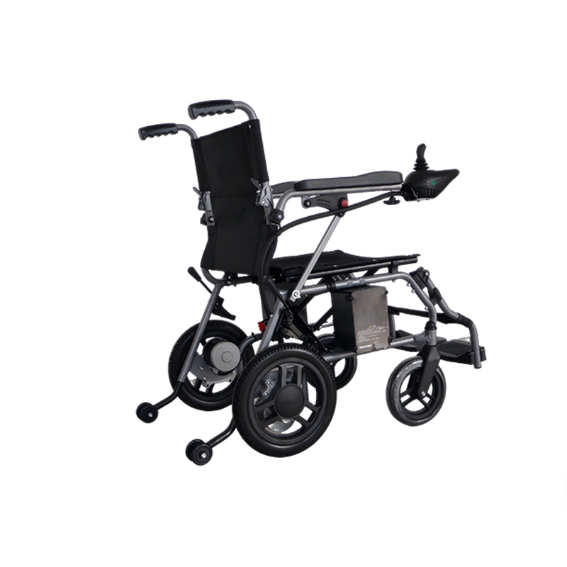 High Performance Electric Wheelchair 24V Lead-Acid Battery 8 12 Inch Solid Tires 3D Anti-Decubitus Seat