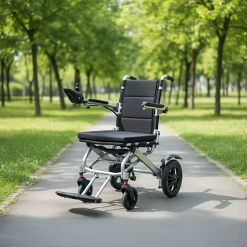 Travel-Friendly 15kg Lightweight Electric Wheelchair with 24V Battery
