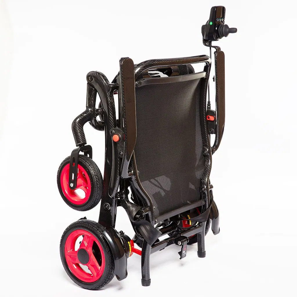 Lightweight Carbon Fiber Folding Electric Wheelchair Power Wheelchair for Airplane Travel