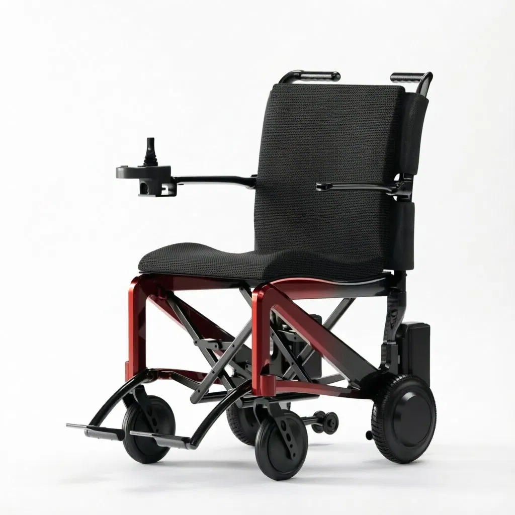 Portable Folding Carbon Fiber Power Wheelchair Lightweight Travel