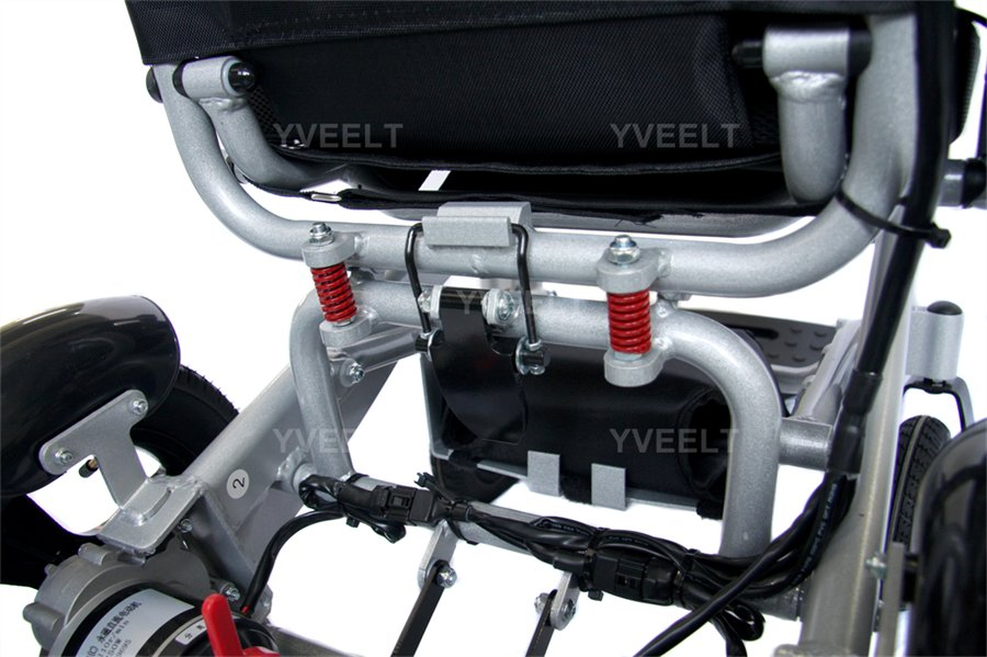 Cerebral Palsy Travel Portable Lightweight Folding Aluminum Electric Power Wheelchair with 24V Motor