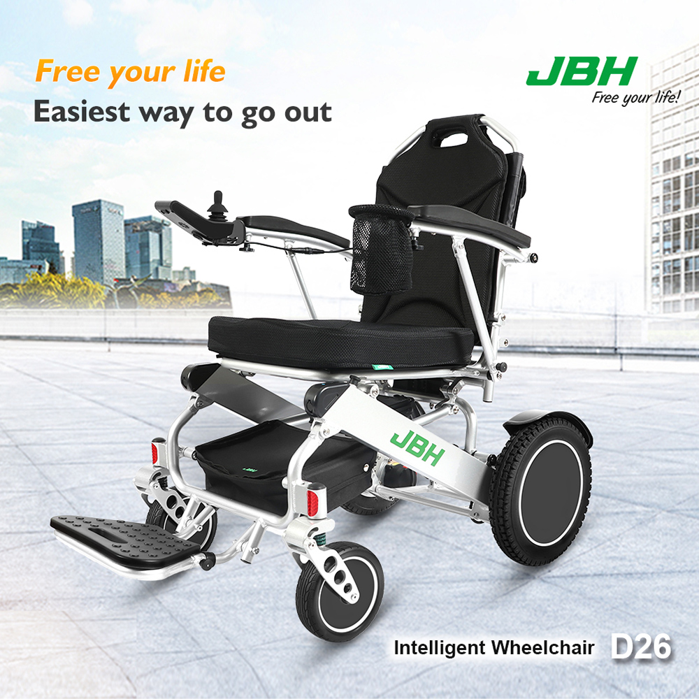 JBH D26 Health Care Supplies Motorized Electric Power Wheelchair for Disabled