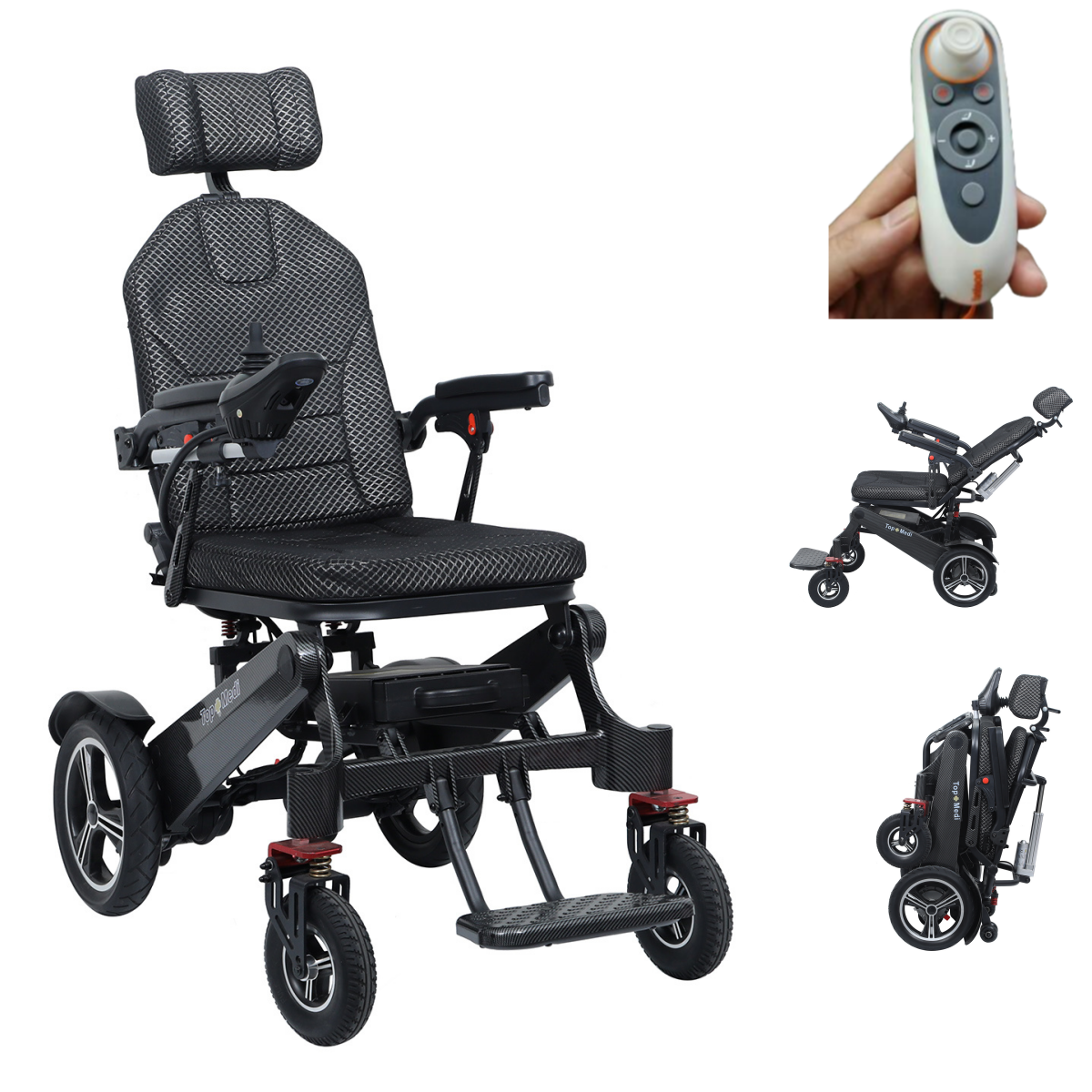 TEW007N Magnesium alloy electric reclining wheelchair