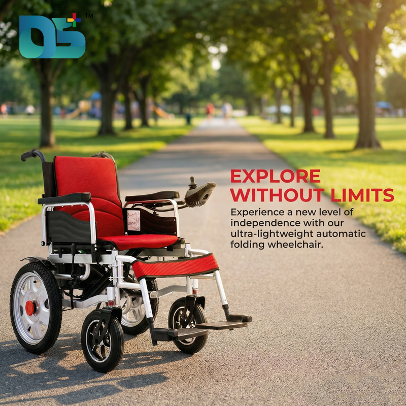 Lightweight Electric Wheelchair Folding Bluetooth Remote Control Power Mobility Scooter Rollator Walking Aid Wheelchair