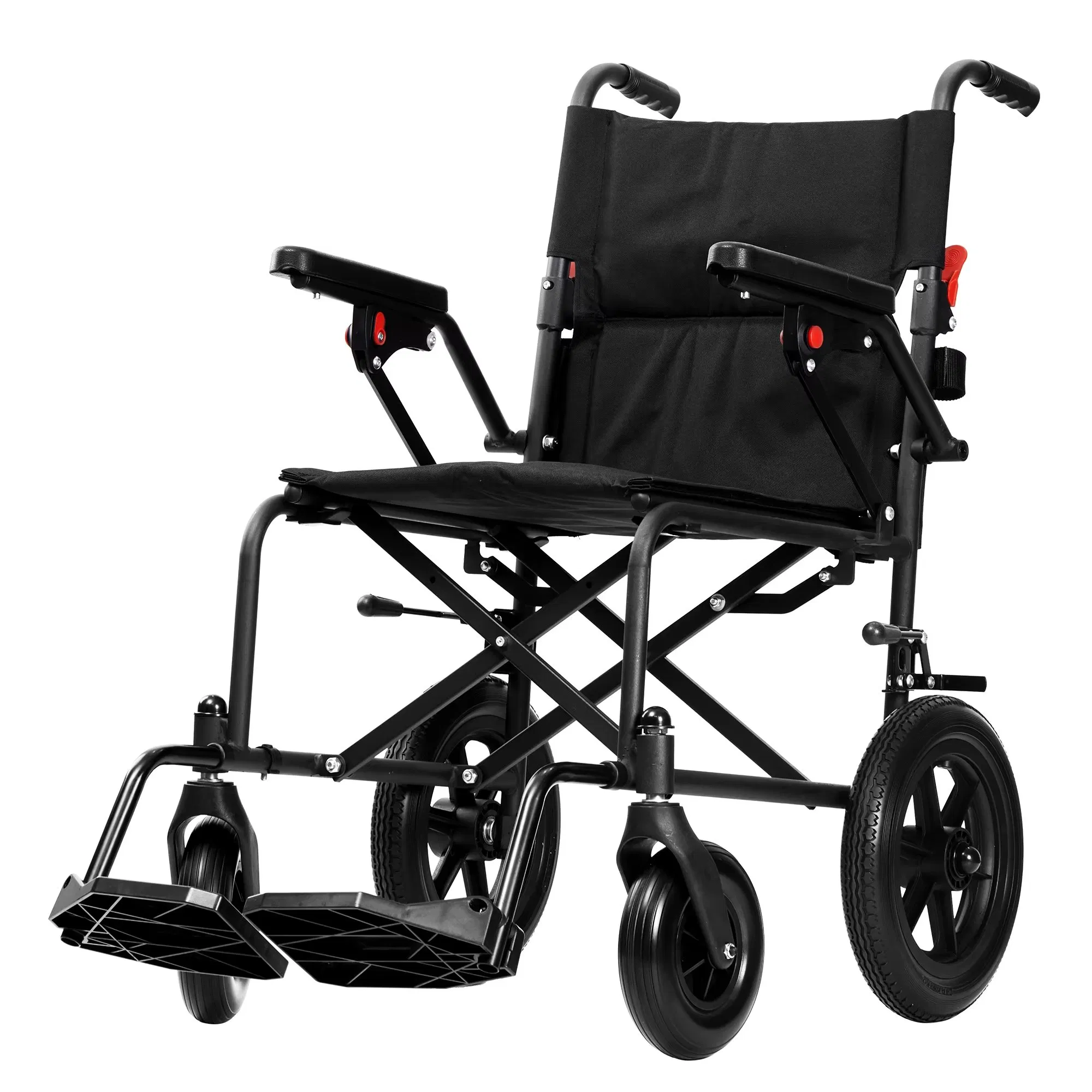 High Quality Portable Aluminum Alloy Electric Wheel Chair Lightweight Travel Foldable Power Assist Wheelchair