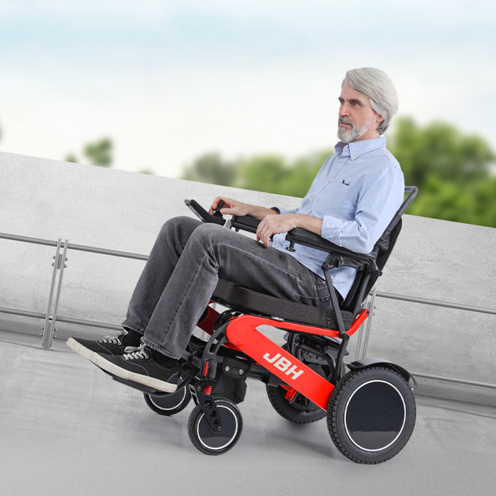 JBH DC03 Medical Therapy Equipment Trending Products Electric Wheelchairs Arrivals Carbon Fiber Metal 2026 New Black Ce 6 Km/h