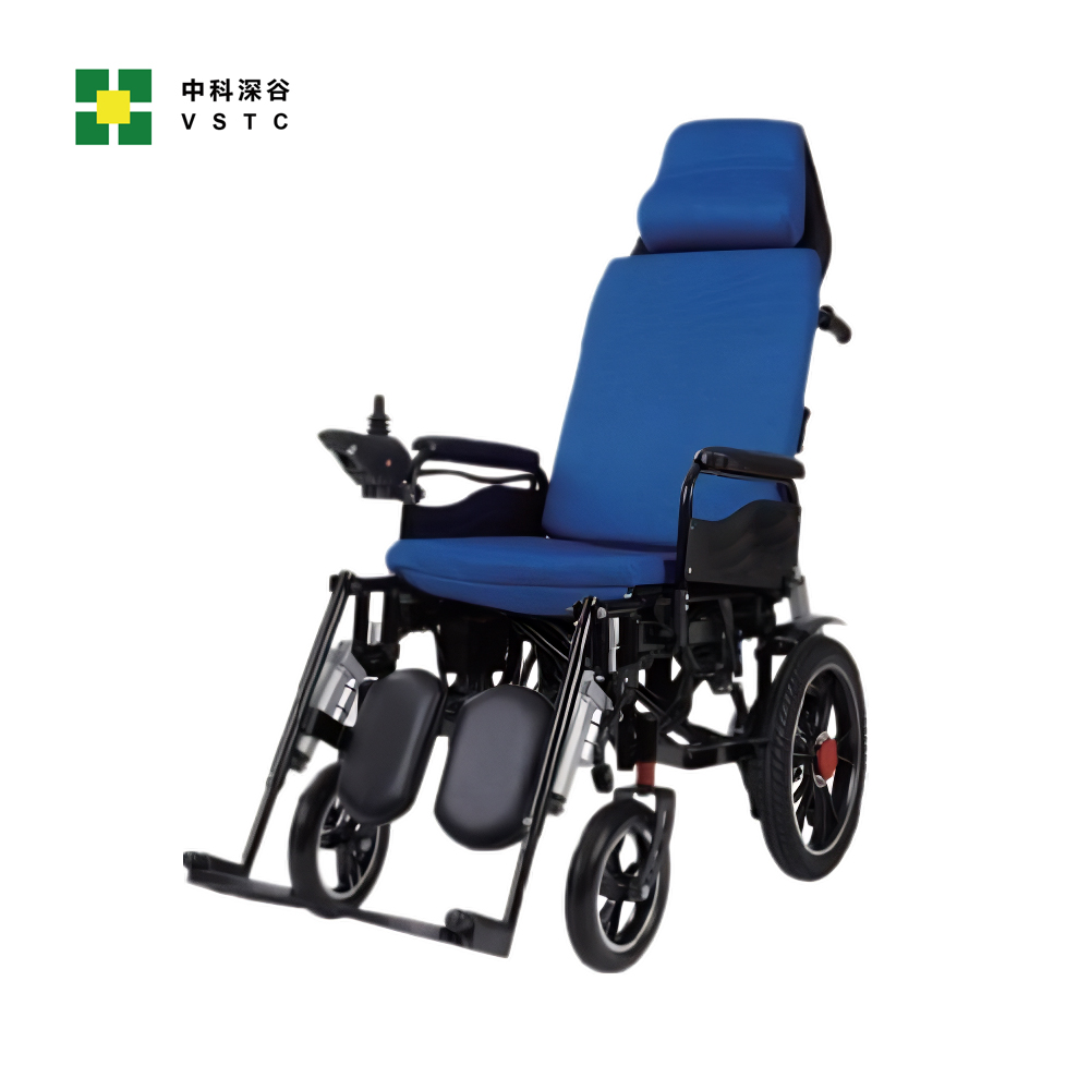 Brand New Cheap Foldable Portable Electric Wheelchair High Backrest Reclining Wheelchair for Seniors