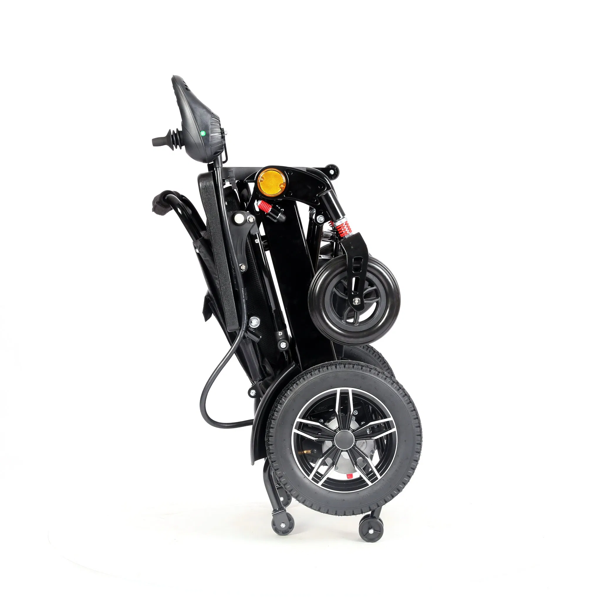 Nursing Transfer Wheel Chair Travel Folding Lightweight Power Electric Wheelchair