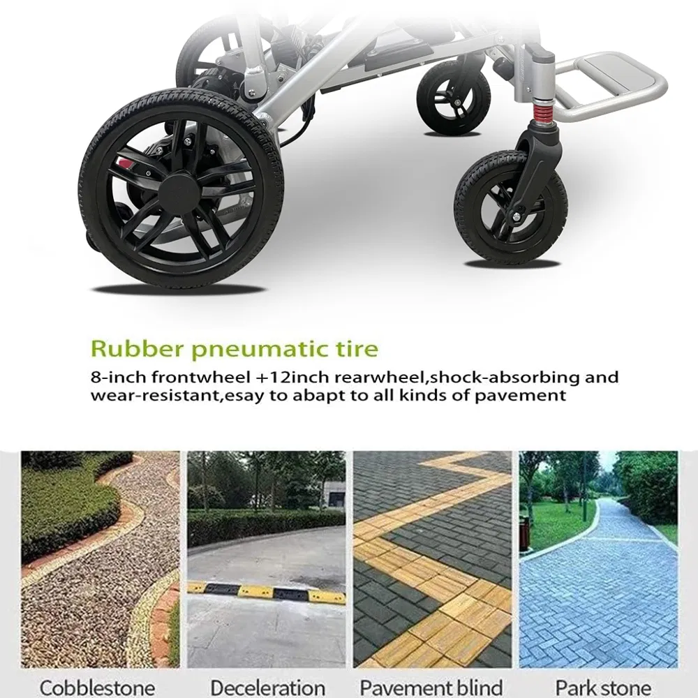 Ksm-603 Cheap Lightweight Electric Wheelchair Direct From Factory Healthcare Travel Mobility Solution with Brushless Motor Power