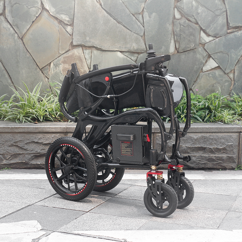 Lithium Battery Ultra Lightweight Power Foldable Carbon Fiber Electric Wheelchair