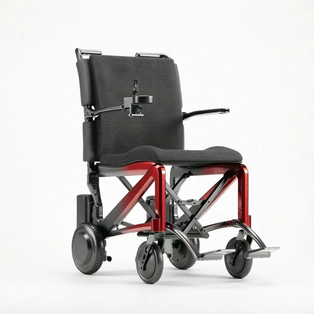 Portable Folding Carbon Fiber Power Wheelchair Lightweight Travel