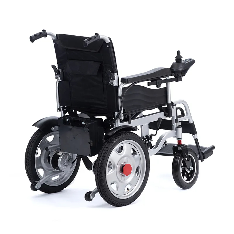 One Click Folding Electric Wheelchair Ultra Lightweight Power Chair for Senior Travel