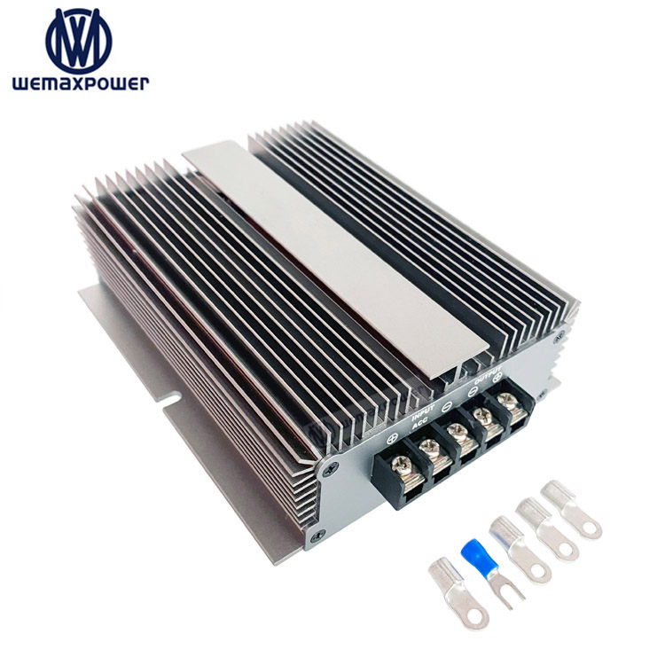 Waterproof Portable Automatic 12.5-16V 43.8V 10A DC-DC On-Board Alternator Battery Charger 438W for 36V Trolling Motor Battery