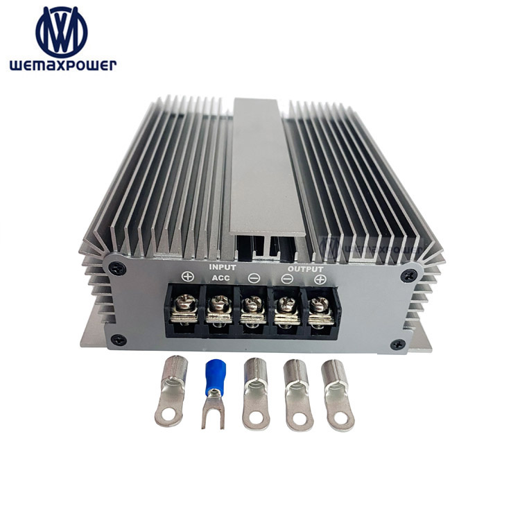 Waterproof Portable Automatic 12.5-16V 43.8V 10A DC-DC On-Board Alternator Battery Charger 438W for 36V Trolling Motor Battery