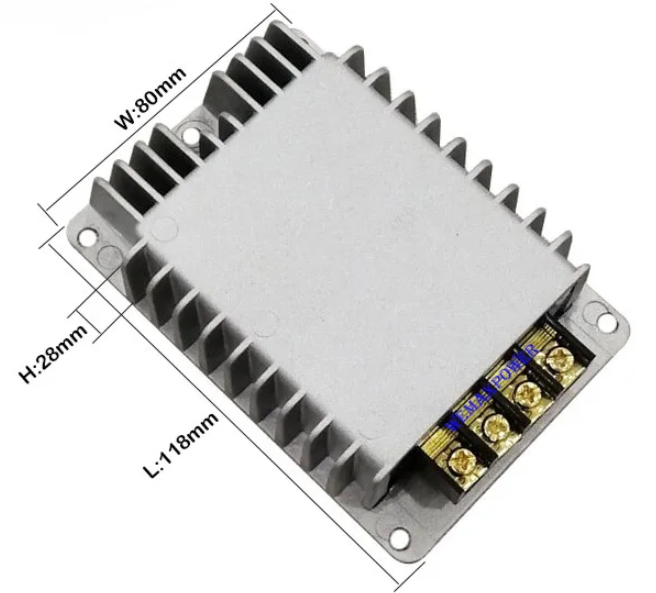 12v to 14.6v DC to DC Buck and Boost Battery Charger dimension