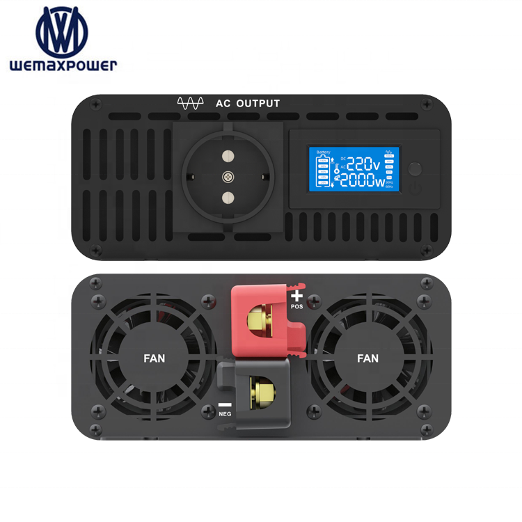 WEMAXPOWER Home Inverter Dc to Ac Pure Sine Wave with Multi protection of Power Inverter 12v 220v 2000w