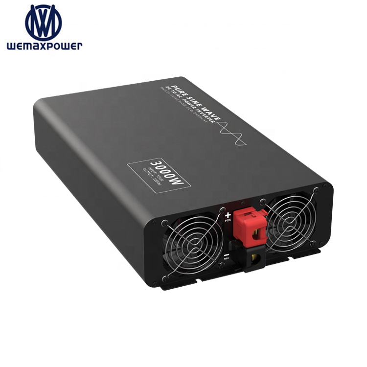 High Quality Peak Power 6000W Rate Power 3000w 12v 24v 36v 48v Dc to Ac 220v 230v 240v 3000 Watt Pure Sine Wave Power Inverter