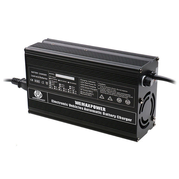 WEMAXPOWER E Rickshaw Electric Vehicle Scooter Wheelchair Lead Acid Lithium Ion LifePO4 25a 12v Battery Charger