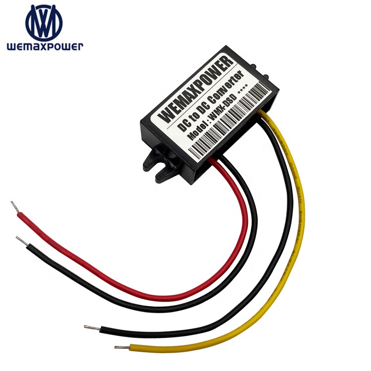 Waterproof IP67 12VDC 24VDC to 5VDC 6A Single Output Buck Converter 30W High Efficiency DC/DC Step-Down Voltage Regulator