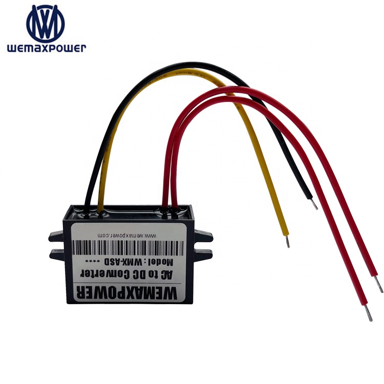 Waterproof 3A  24v to 12v Ac Dc Converter 24vac Step Down 12vdc Ac-dc Converters for Motor Monitoring Printer Router